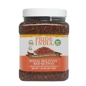 Pride Of India - Natural Red Royal Quinoa - 100% Bolivian Superior Grade Protein Rich Whole Grain (size: 1.25 LB)