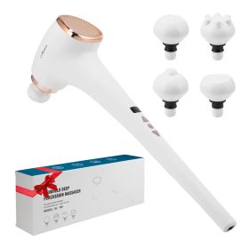 Handheld massager (Color: Zhu Lu white)