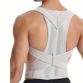 Posture Corrector Improve Hunchback Shoulder Alignment (Color: Milky)