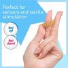 20pcs Spiky Sensory Finger Massage Ring Relax Finger Massager Decompression Multicolor Relieve Stress Spring Massage Rings